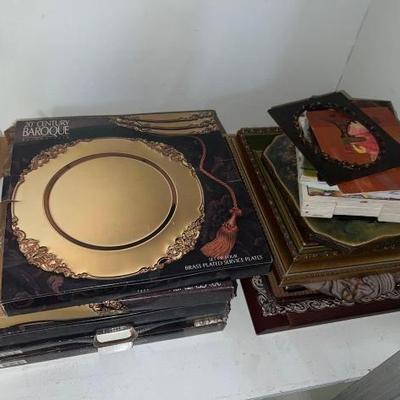 #1838 â€¢ Brass Plates, Picture Frames and Paintings
