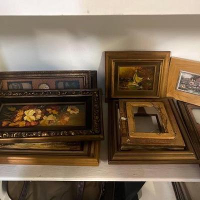 #1842 â€¢ Framed Paintings and Picture Frames
