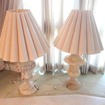 #1150 â€¢ 2 Marble Lamps
