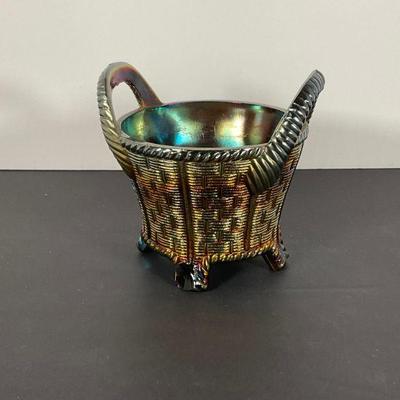 Carnival Glass Basket