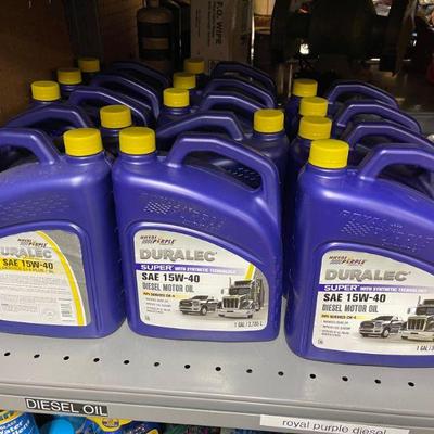 Gallons and Gallons of motor oil. 