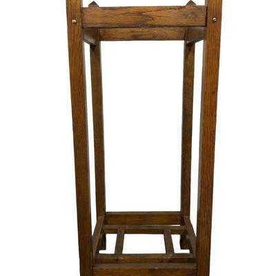 Simple Mission Oak Arts & Crafts Umbrella Stand 