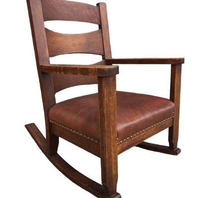Heywood Bros & Wakefield Co.Arts & Crafts Mission Rocking Chair