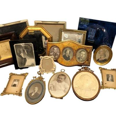 Collection Victorian &  Art Deco Picture Frames, Mirrors Etc