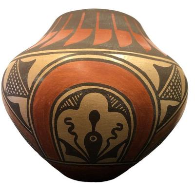 LOIS MEDINA ZIA Decorated Acoma Pot