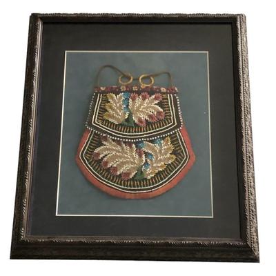 Beaded Native American Iroquois Wandering Bag