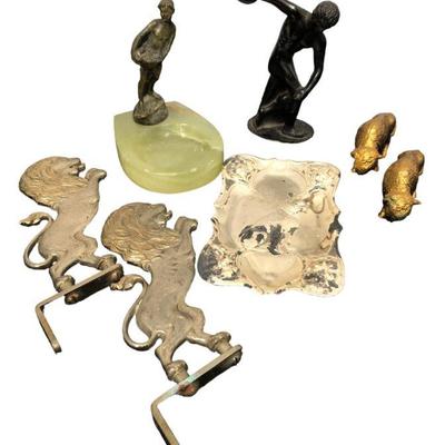 Collection Victorian Metal Curiosities & Statues 