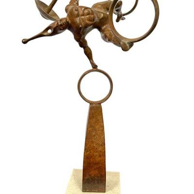 Bronze Acrobat Sculpture 