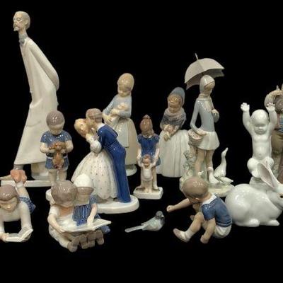 Large Collection LLADRO, B & G Figurines 