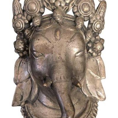 Antique Metal Ganesha Wall Hanging