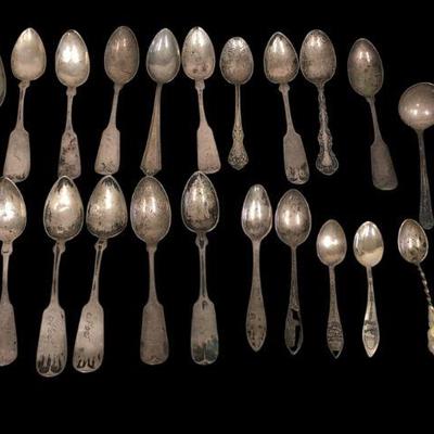 Collection Sterling Silver, Coin Silver Cutlery