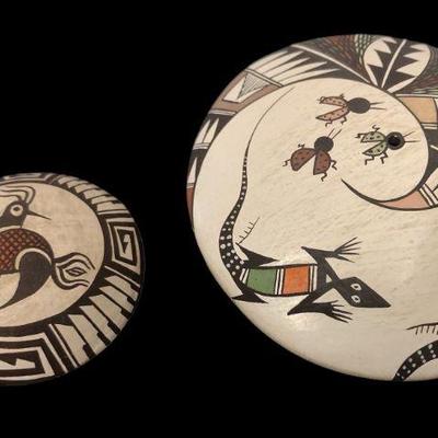Two Native American Acoma Seed Pots, CAROLYN CONCHO