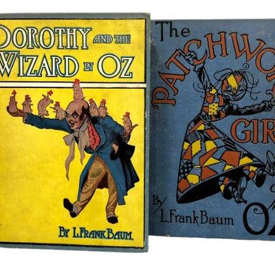 Two 1920s Wizard of Oz Books by L. Frank Baum