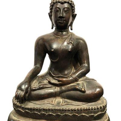 Antique Bronze Buddha Statue 