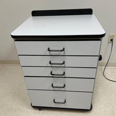 One of Several Rolling Carts for Medical Supplies