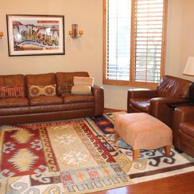The sleeper sofa is not available for sale - everything is including chairs, ottoman, all decor and rug is