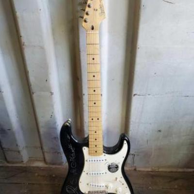#7658 â€¢ Signed Fender Starcoaster Electric Guitar
