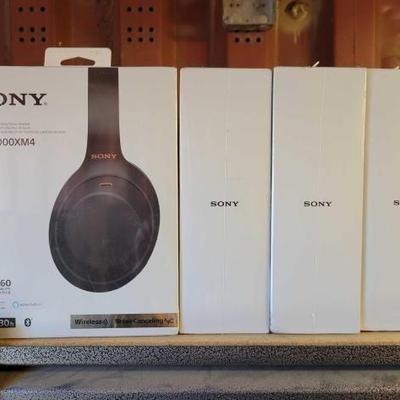 #6014 â€¢ 4 Sony Wireless Noise Canceling HeadPhones
