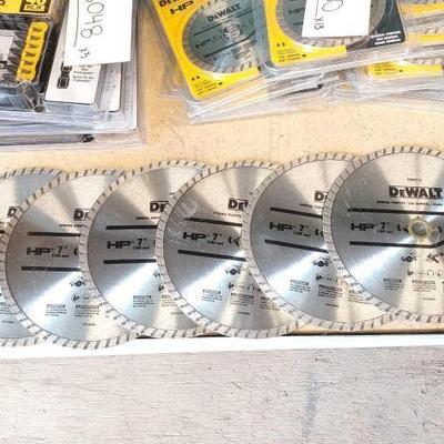 #3052 â€¢ 6 DeWalt HP Dimond Blades
