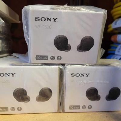#6038 â€¢ 3 New Sony Wireless Stereo HeadSet
