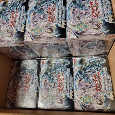 #6134 â€¢ 12 Boxes of Yu-Gi-Oh Trading Cards

