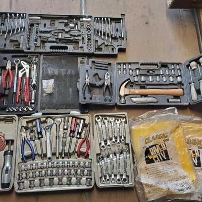 #3204 â€¢ (2) River City Classic Suits (4) Toolboxes with Tools
