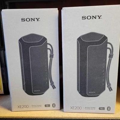 #6040 â€¢ 2 New Sony Wireless Speakers
