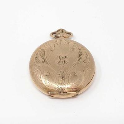 #899 â€¢ 10k Gold Filled Elgin 15 Jewels Pocket Watch
