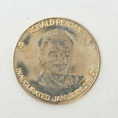 #1200 â€¢ 10k Gold 1981 Ronald Reagan Coin
