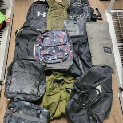 #7614 â€¢ (11) Backpacks, Crossbody Bag & Duffle Bag
