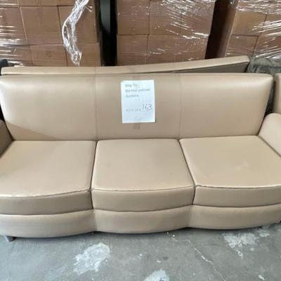 #2520 â€¢ Tan Leather Couch
