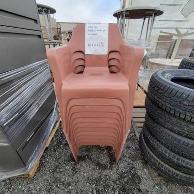 #2946 â€¢ 11 Plastic Patio Chairs

