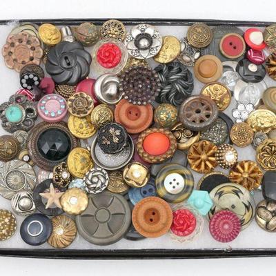 Assorted Boxed Button Collection