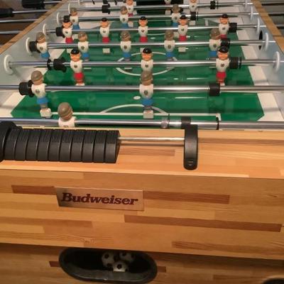 $295 Budweiser foosball table
