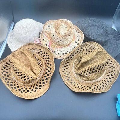 Vintage Straw Hat Lot