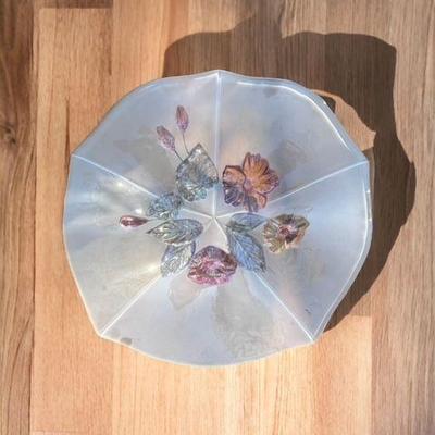 Centerpiece Frosted Glass Fruit Bowl