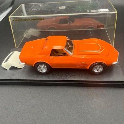 1972 CORVETTE LT1 CONVERTIBLE PLASTIC MODEL