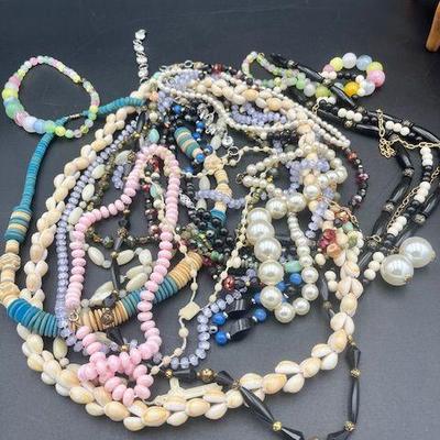 Large Costume Jewelry Necklace Lot 2