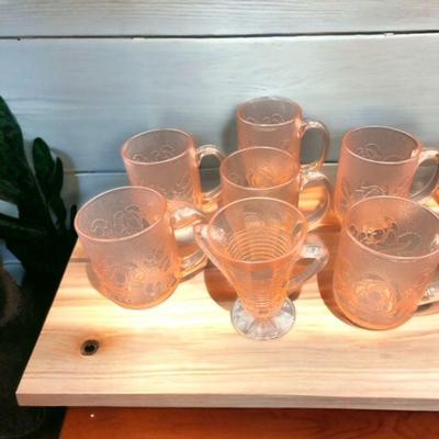 7 pc Depression Glass Lot