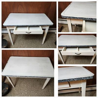 porcelain top table w Drawer