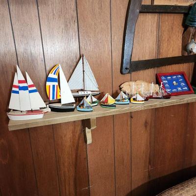 Handmade Wood Toy boats