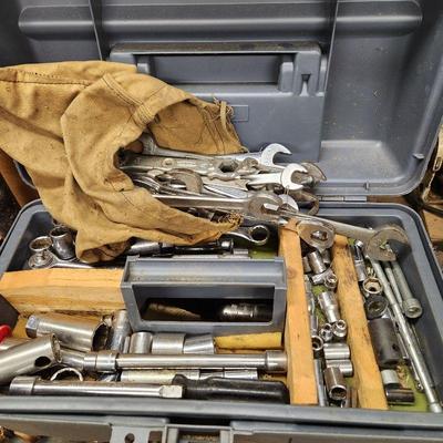Tool box filled with Sockets and tools