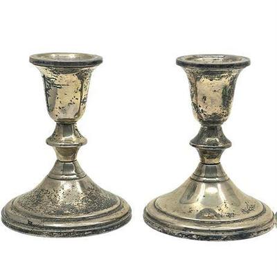 Lot 123  
Towle Sterling Silver Candlesticks, Weighted Pair No. 734