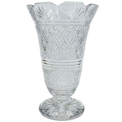 Lot 041  
Waterford Crystal Georgian Strawberry Footed Vase