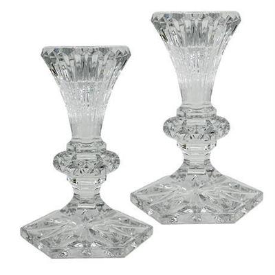 Lot 047   
Waterford Crystal Chatham Candlesticks, Pair