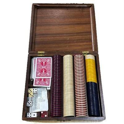 Lot 244   0 Bid(s)
Poker Card and Chip Set in Wood Case