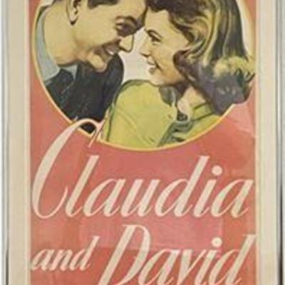 Lot 103   0 Bid(s)
Claudia and David, 1946 Movie Theater Poster Insert