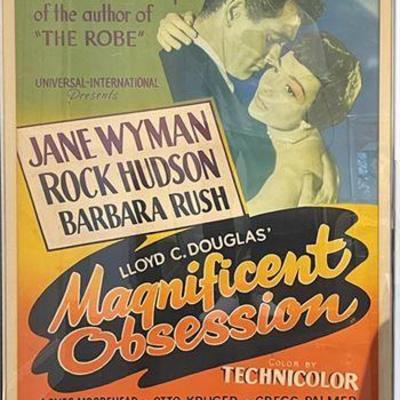 Lot 105   0 Bid(s)
1954 Magnificent Obsession Movie Poster, Vintage