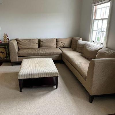 SOFA 3 pc upholstered sectional 102x122x35Dx32H