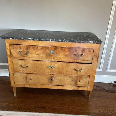 Antique Marble top Dresser 48Wx20Dx34 1/2H
